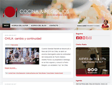 Tablet Screenshot of cocinaynegocios.com